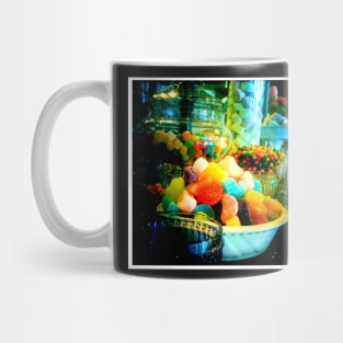 Colorful Candy in Glass Containers Mug